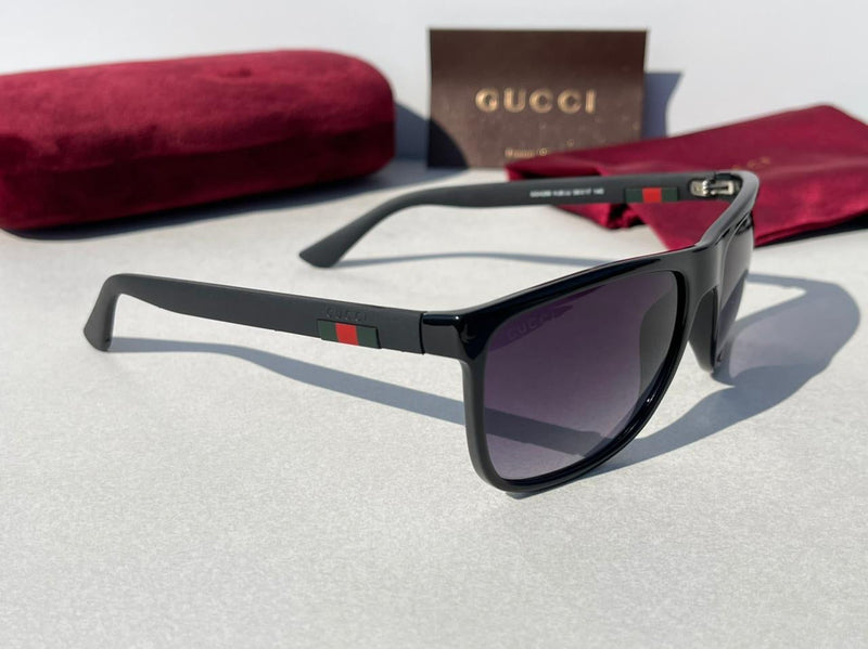 GUCCI SUNGLASSES black tricolore