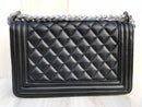 Chanel Boy Flap Quilted Lambskin Ruthenium women’s bag