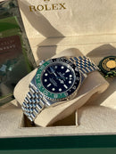 Rolex GMT Master ll SPRITE jubile 3285 1:1 Doublete ETÁ (rolex left handed)