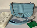 Prada new trendy baby blue leather model women’s bag