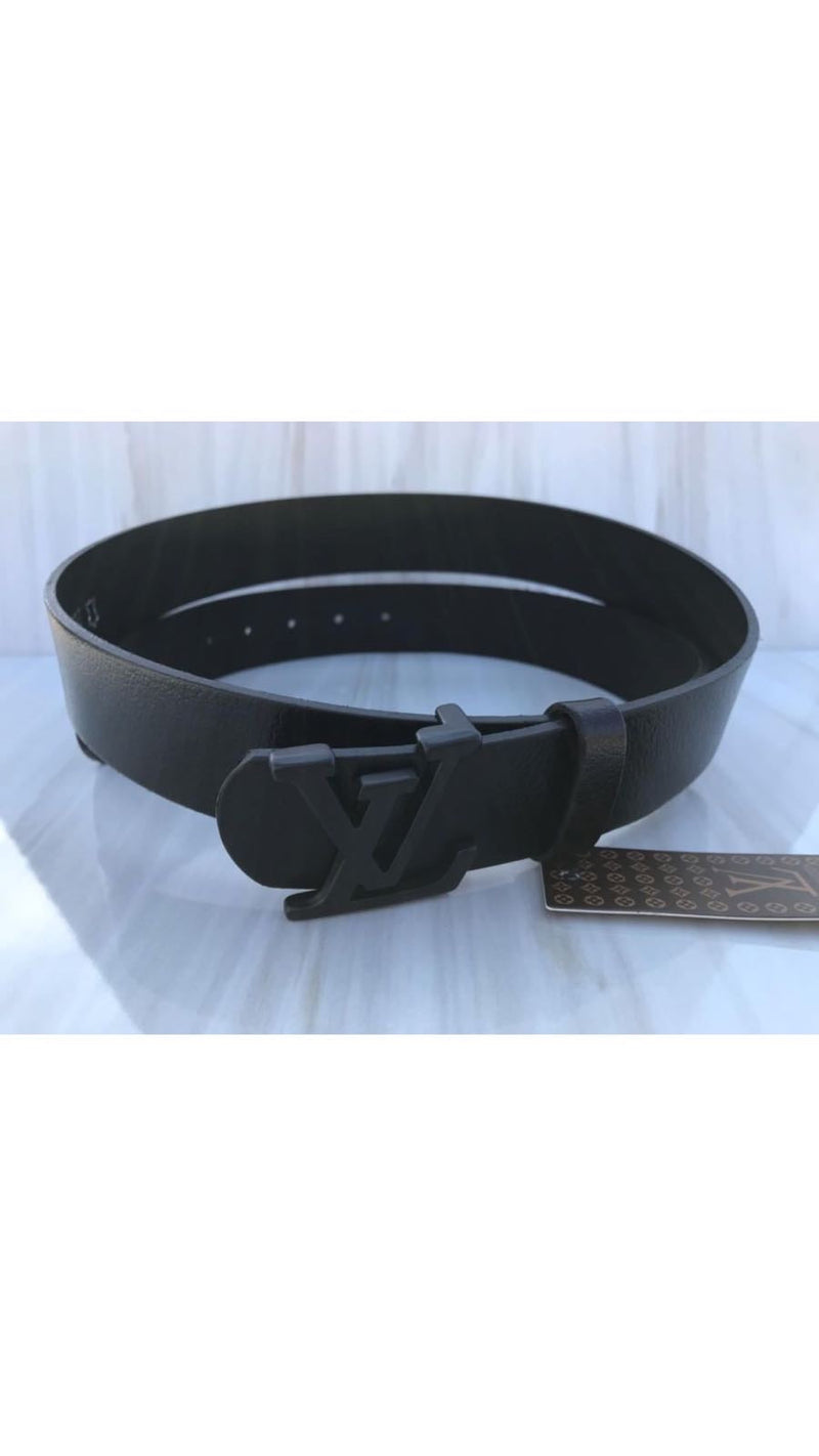 LV INITIALES BELT new old black