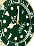 Submariner hulk with gold color wall clock