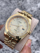 Rolex Datejust gold colour with Diamonds