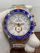 Rolex Yacht Master ll two tone rose gold with white dial 1:1 Doublete super clone ETÁ