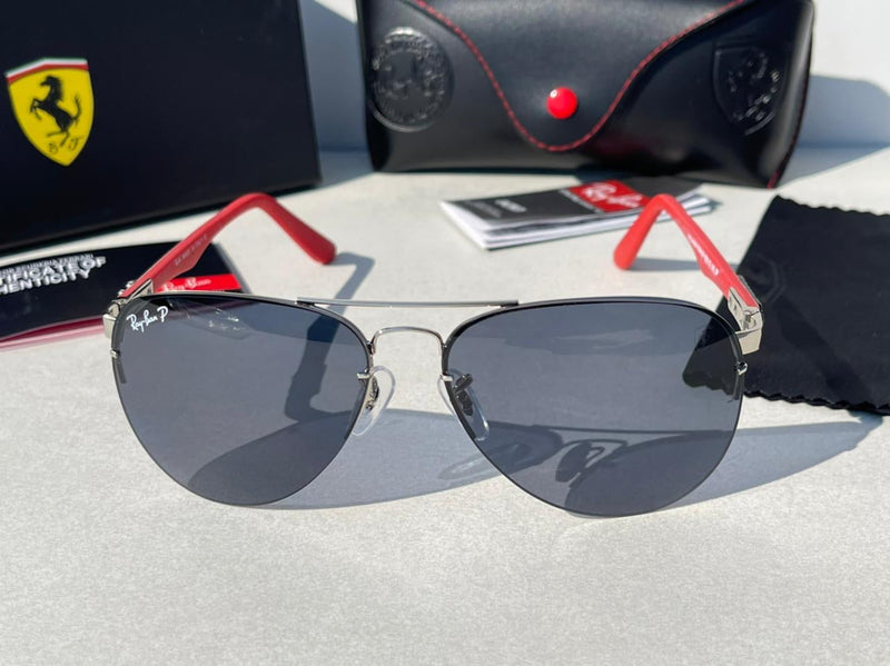 RAY BAN polaroid new la-ferrari model red & blue color