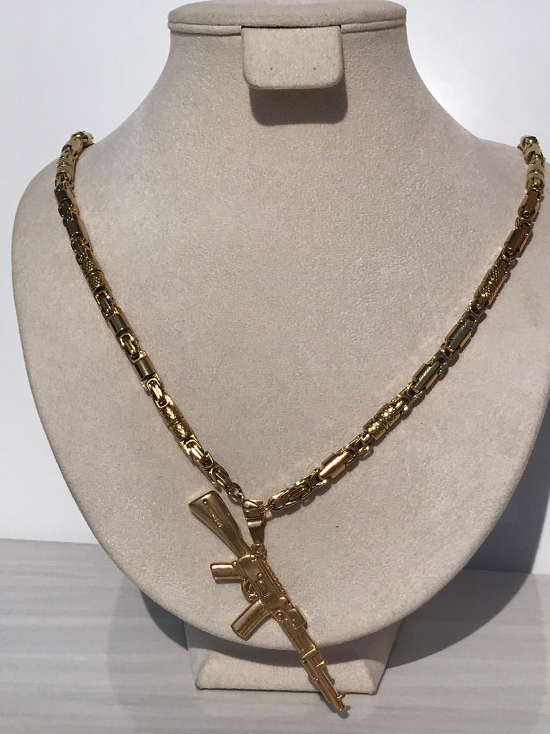 Full standard Gold color AK47 Necklaces