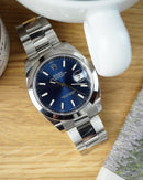 Best Replica Datejust blue dial 41 mm mirror