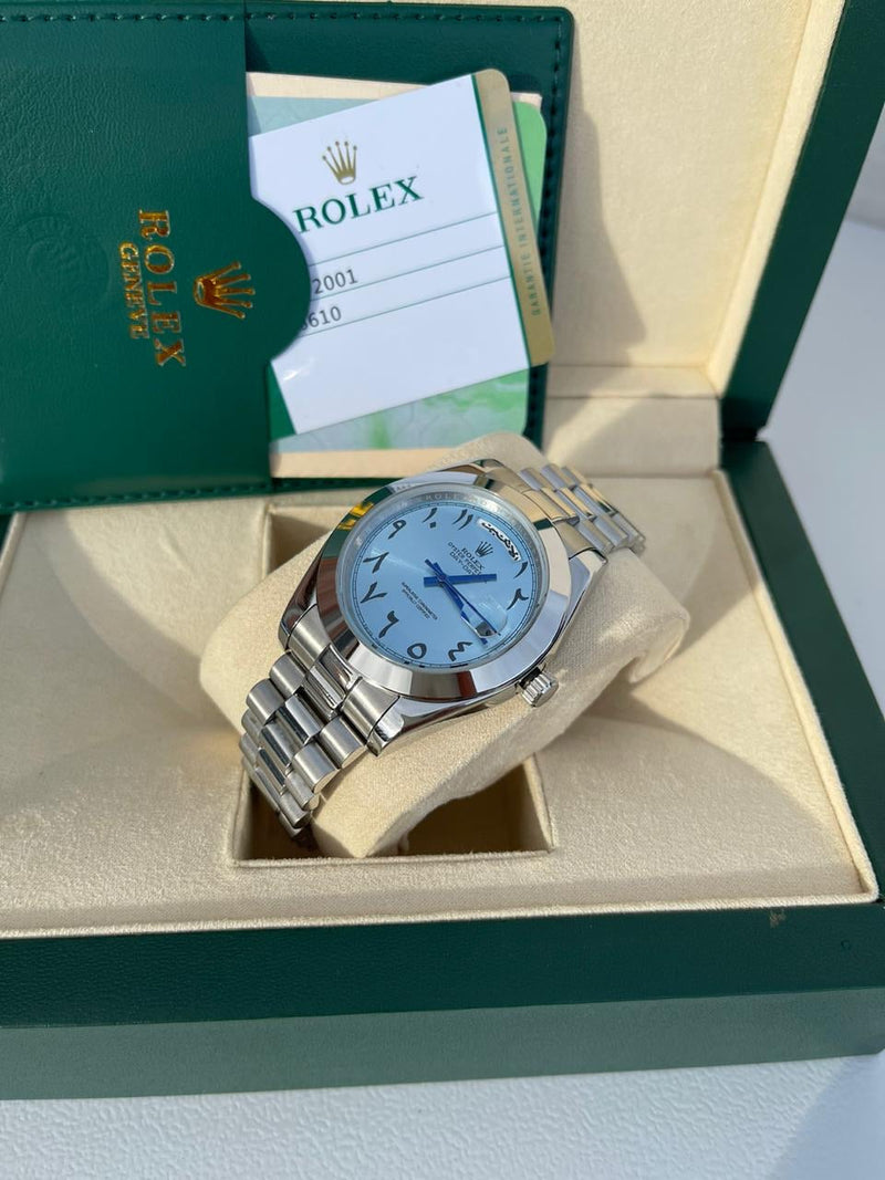 Rolex Daydate blue new Arabic version