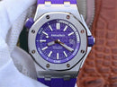 Best Replica Audemars Piguet violet rubber Royal Oak