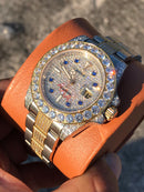 Rolex Submariner bling bling blue jewels dial Iced Out