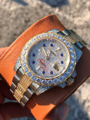 Rolex Submariner bling bling blue jewels dial Iced Out