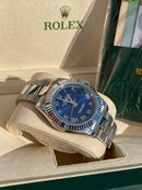 Best Replica Rolex Datejust new updated romano with blue dial