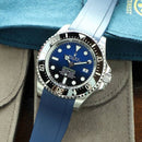 Rolex blue submariner with blue strap