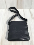 Versace full black big shoulder bag with engraved medusa