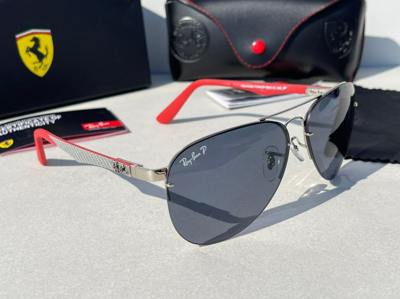 RAY BAN polaroid new la-ferrari model red & blue color