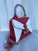 GG red & white colour BEE bling bling women casual and work bag