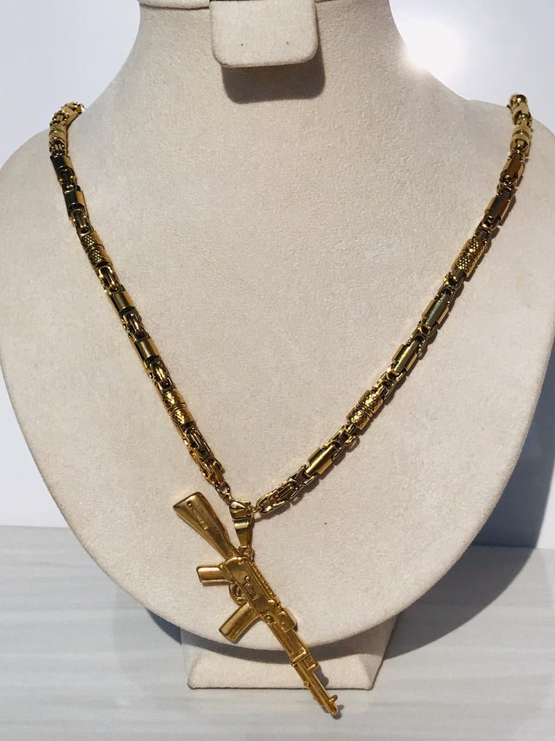 Full standard Gold color AK47 Necklaces