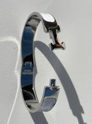 Hermes Clic H  white Silver