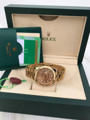 Rolex Datejust gold with Diamonds