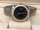Rolex datejust bicolor with black dial