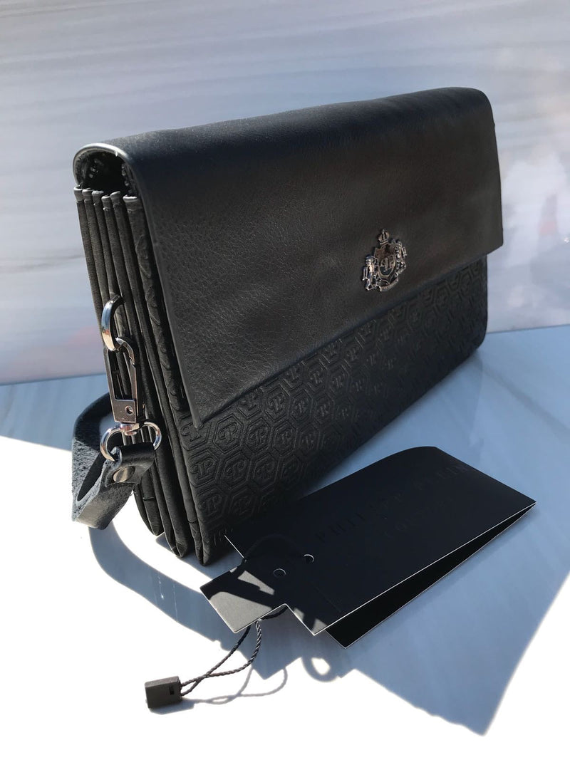 Philipe Plein full black big hand bag