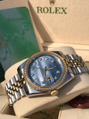 Rolex Datejust bicolor with Diamonds