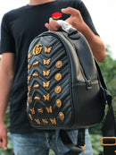 GG black colour women school and travel bag