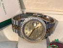 Datejust bicolour model bling bling