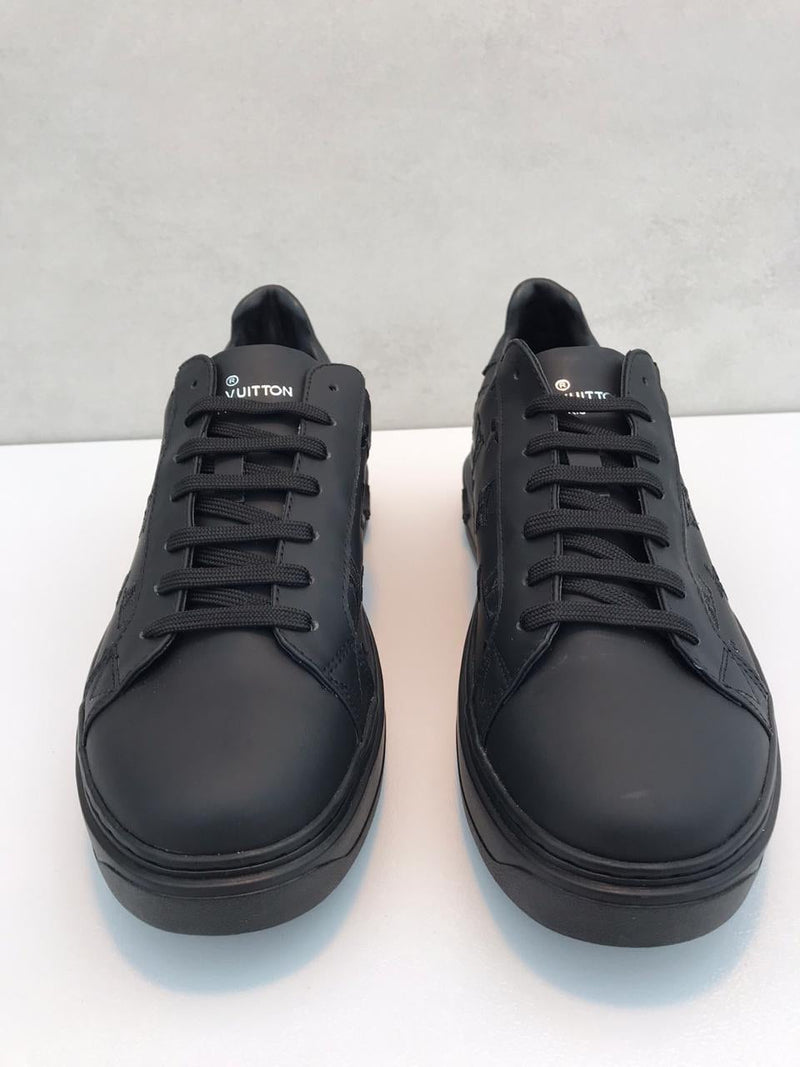 Best Replica LV short black leather shoes - sneakers