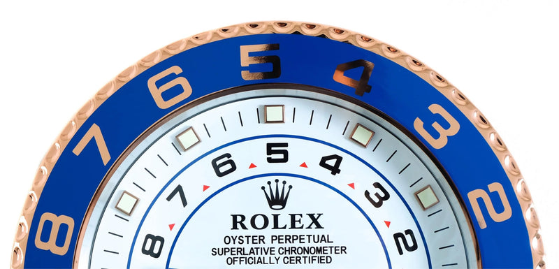 Yacht Master II bicolore - rosegold/white wall clock