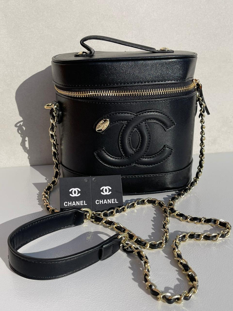 Chanel new trendy black leather model women’s bag