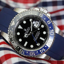 Rolex blue GMT master II with blue strap