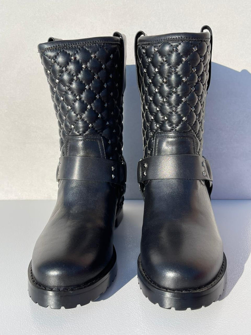 Best Replica Valentino legit black leather Sneakers