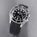 Rolex red sea dweller with black strap