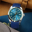Rolex Blue light Milgauss with blue strap