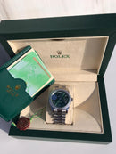 Rolex Daydate green with Roman Numerals Iced Out