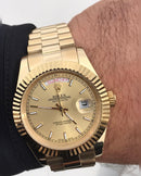 Rolex Daydate with gold dial