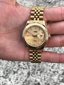 Rolex Datejust gold colour with Diamonds