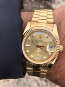Rolex Daydate with gold dial
