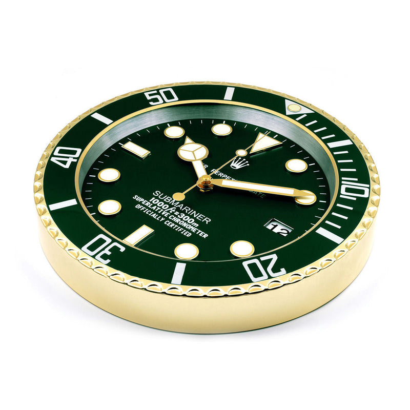 Submariner hulk with gold color wall clock