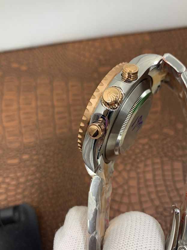 Rolex Yacht Master ll two tone rose gold with white dial 1:1 Doublete super clone ETÁ