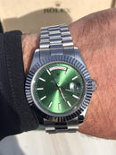 Rolex Daydate with green dial