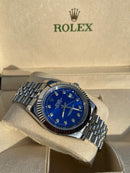 Rolex Datejust with blue dial