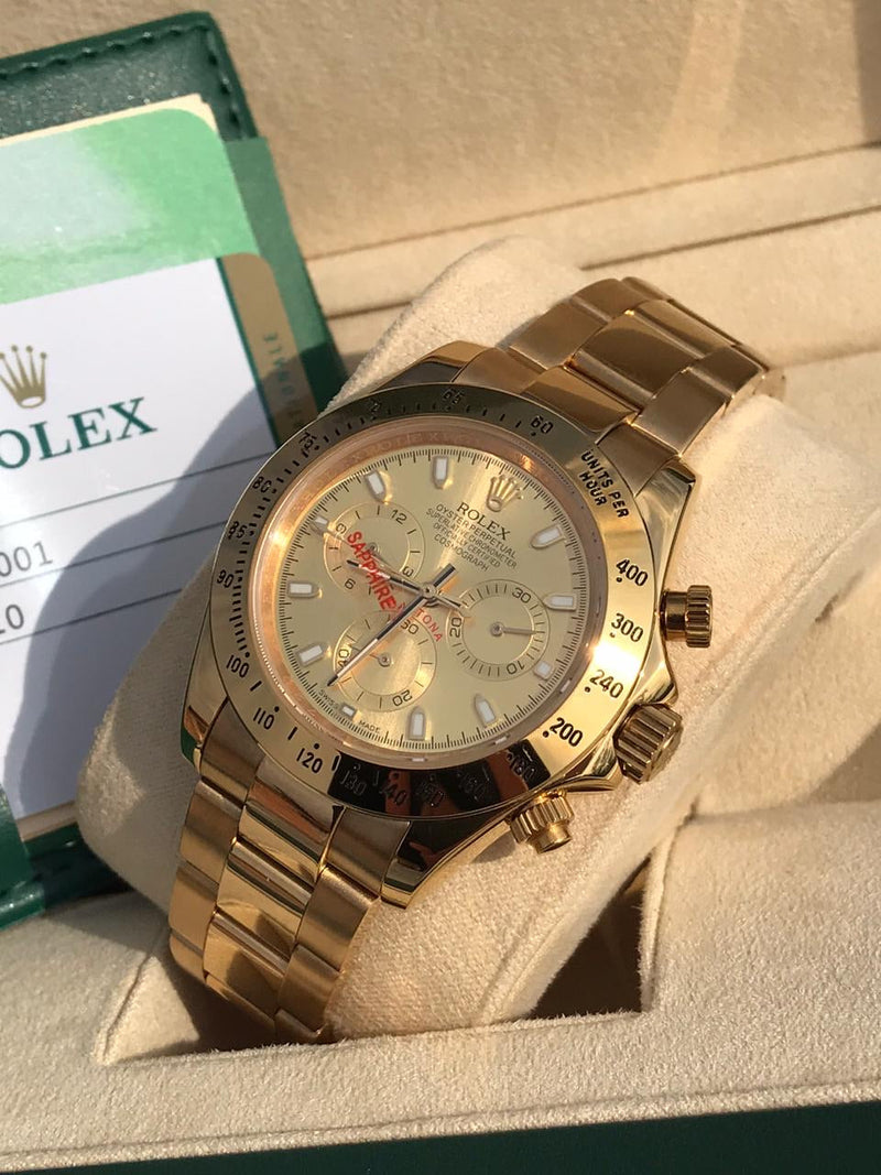 Rolex Daytona With Gold Dial