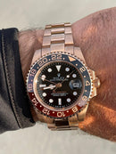 Rolex GMT Master ll in rose&gold
