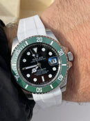 Best Replica Rolex Submariner Green hulk with white strap