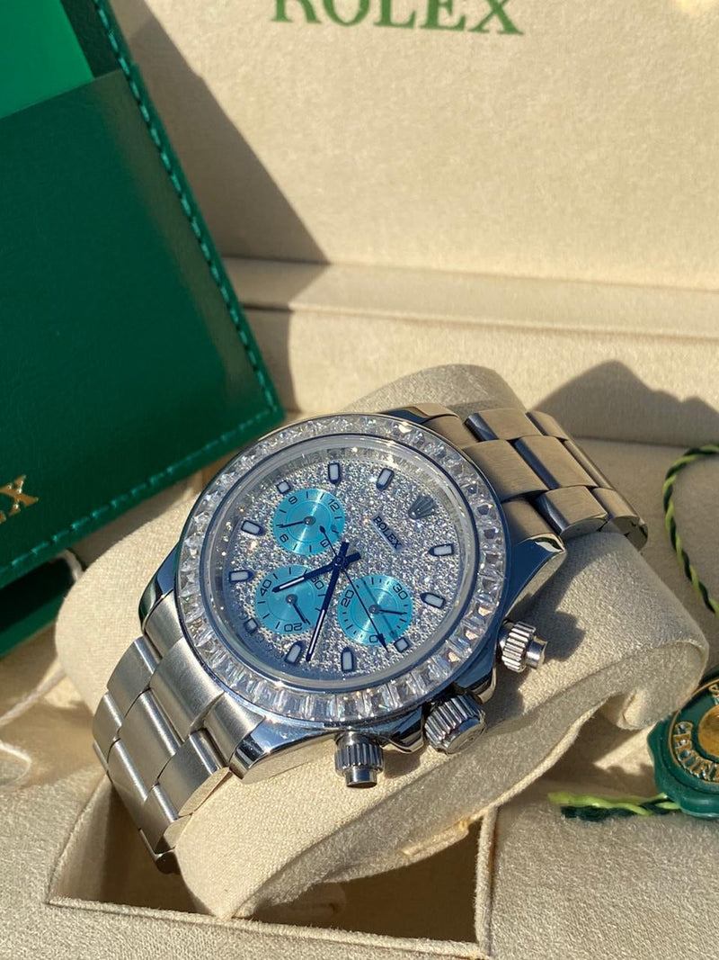 Daytona Silver Iced out