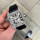 Cartier Santos 100 Diamanti Iced Out