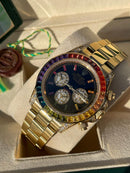 Rolex Gold Daytona Rainbow Iced Out new model