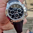 Rolex Black classic Daytona with black strap